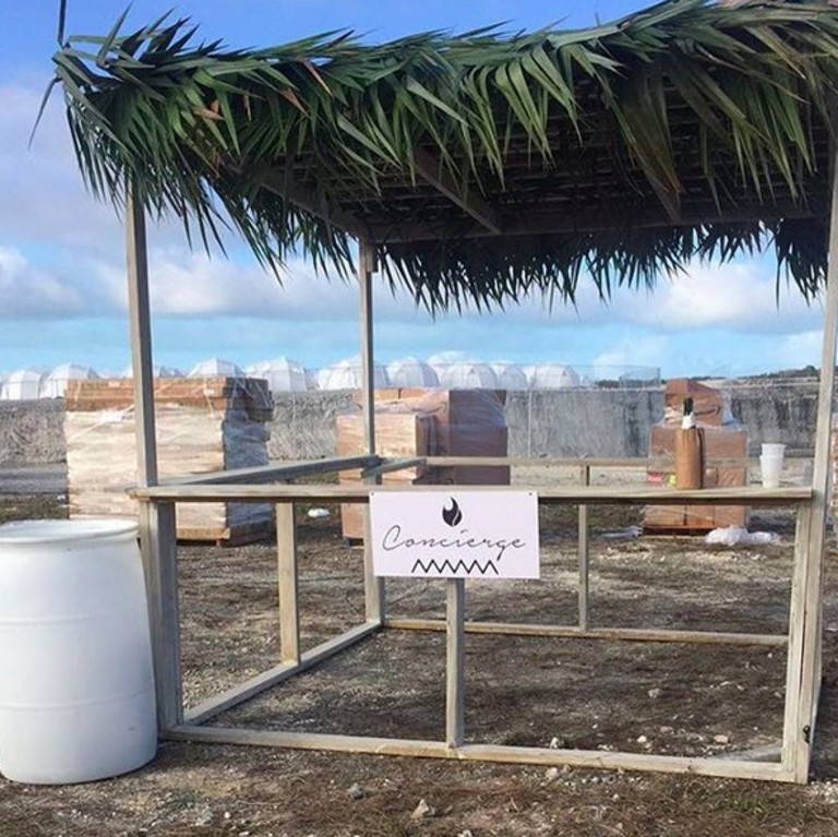 Территория фестиваля Fyre Fest